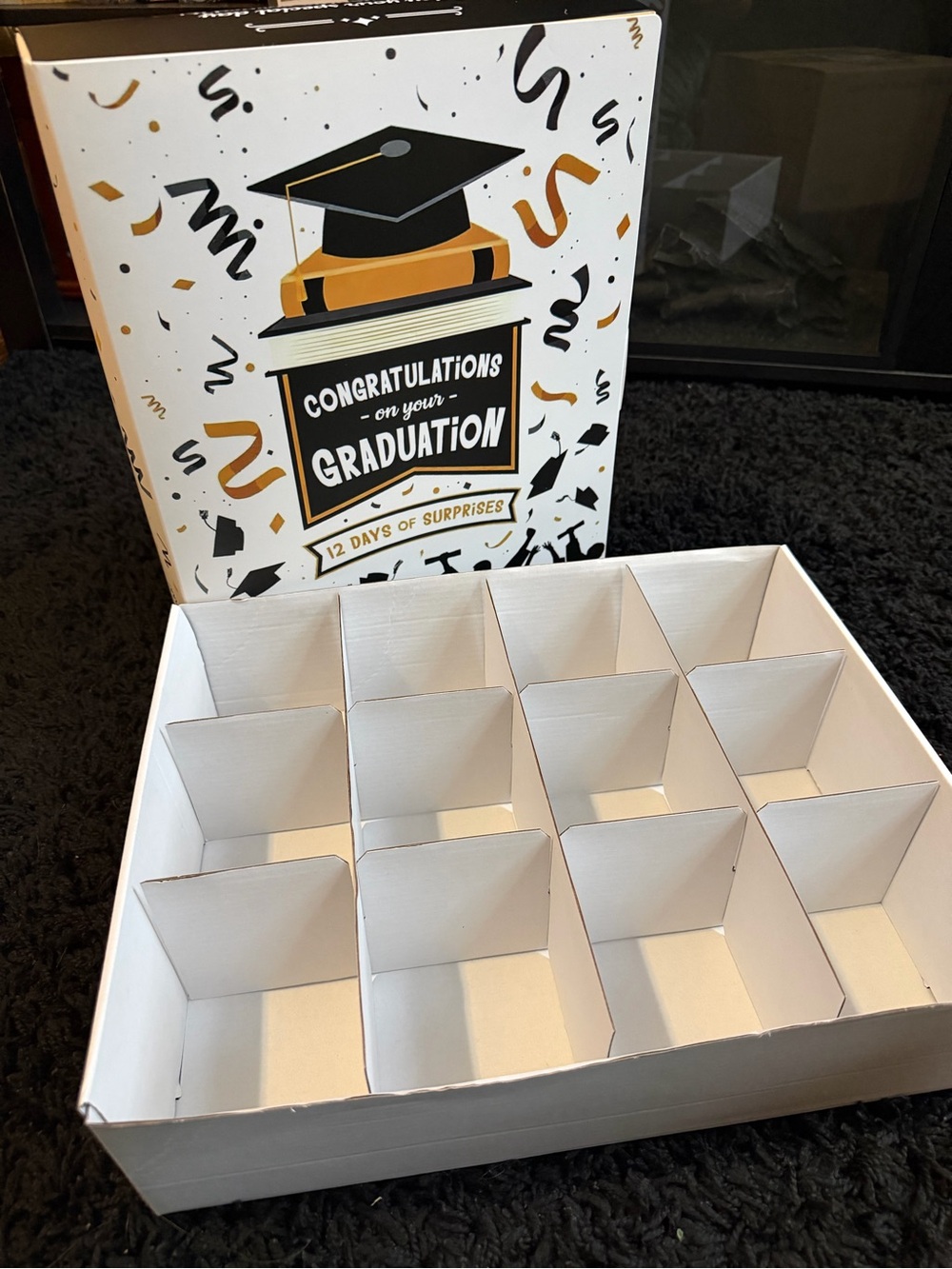Graduation 12-Day Surprise Box with White Insert